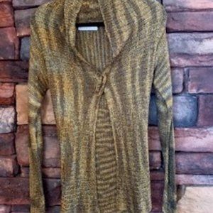 Crocheted Sweater with Pin Closure